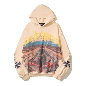 Godspeed Beige Graphic Hoodie